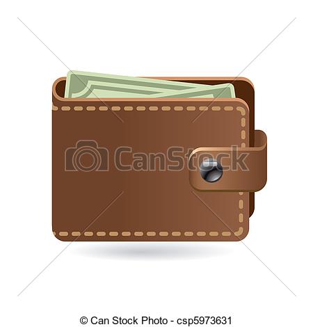 leather wallet icon - Wallet Clipart
