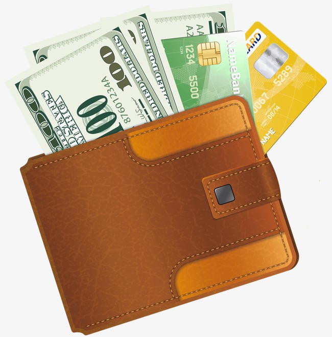 wallet, Money, Gold PNG Image - Wallet Clipart