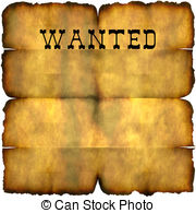 Wanted poster Clipartby smastepanov20122/22; Wanted Poster - An empty wanted poster with copy space.
