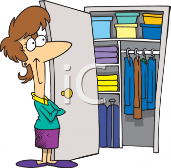 clothes closet clipart
