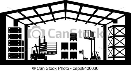 Industrial warehouse scene - csp28400030