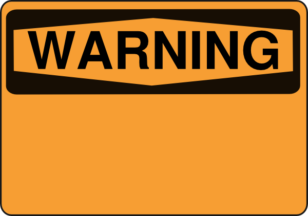 Warning Clipart