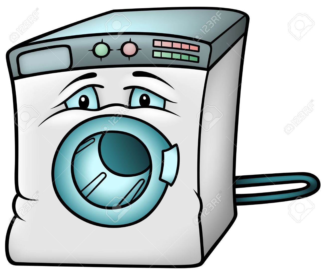 Funny Washing Machine Clipart