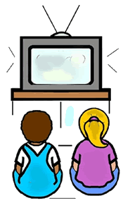 watching tv clipart - Watching Tv Clipart