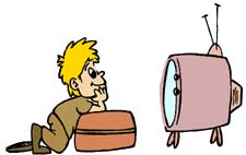 watching tv clipart - Watching Tv Clipart