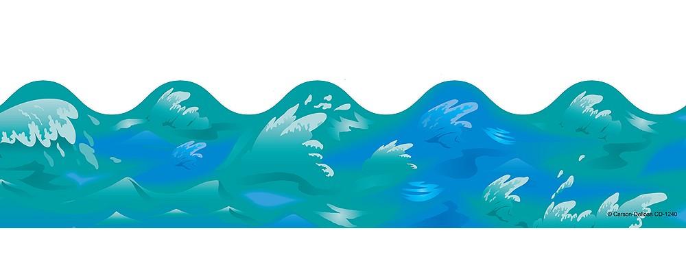 water waves border clipart