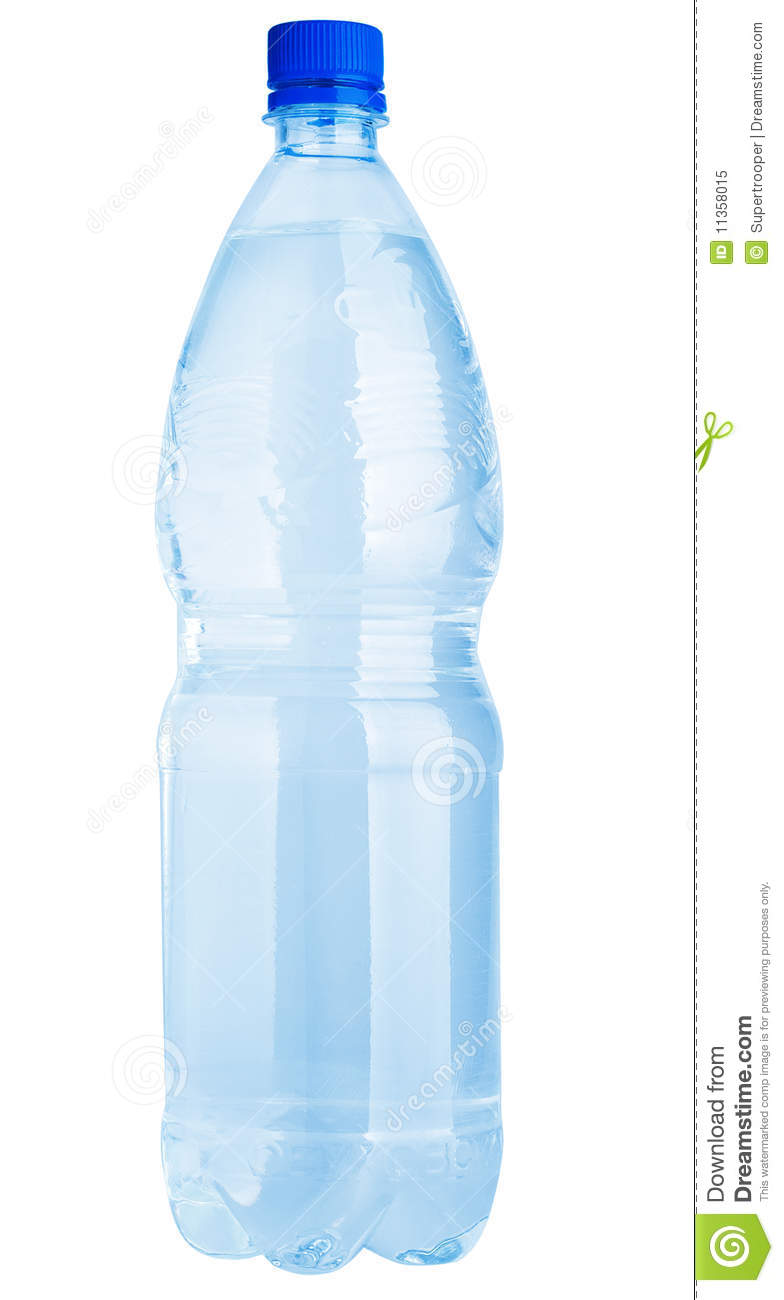 Water Bottle Clip Art. Plastic water bottle isolated