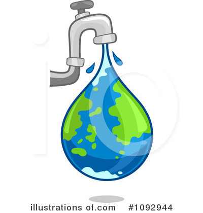 Water tap clip art cartoon .
