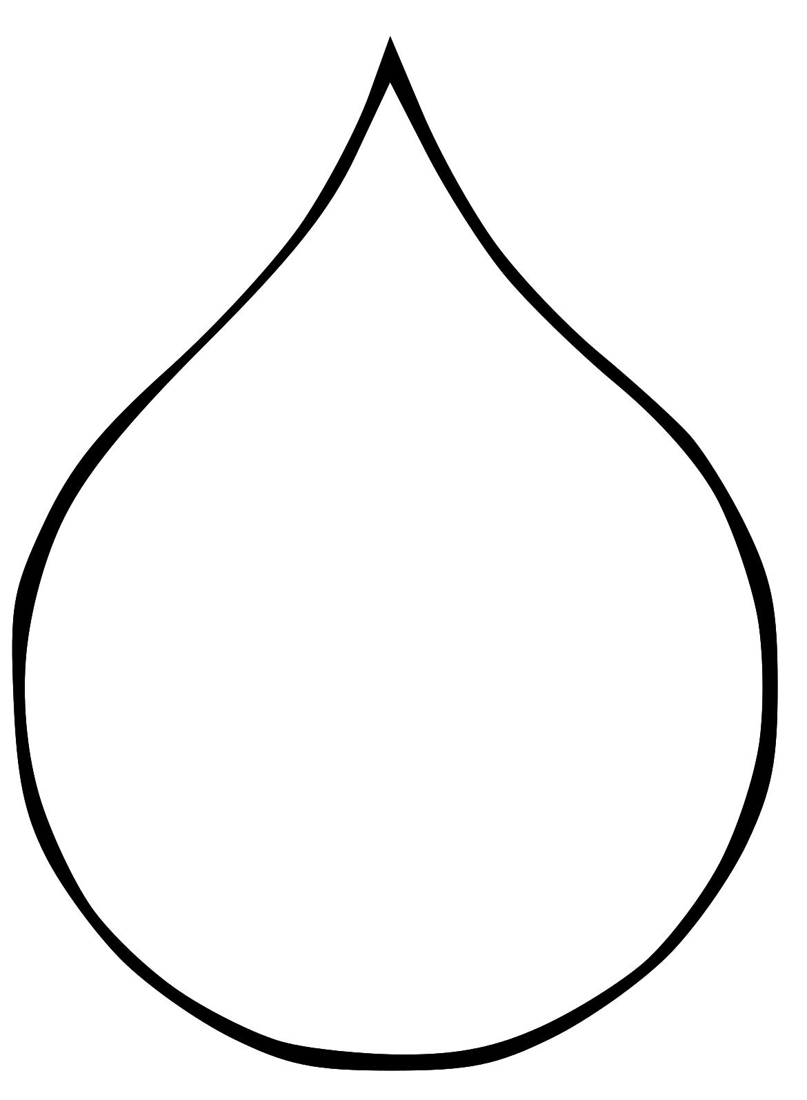 Water drop clipart black and white free 5