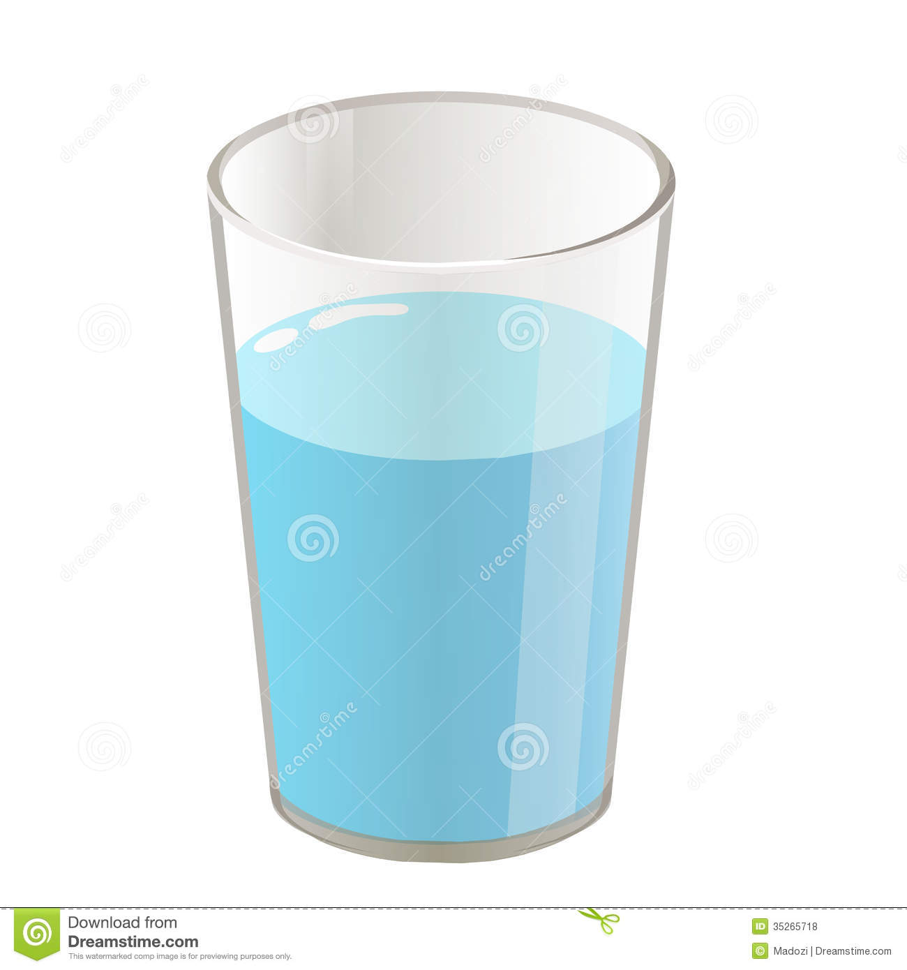 Glass Of Water clip art .