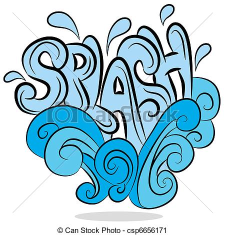 ... Water Splash Sound Effect Text - An image of a water splash... Water Splash Sound Effect Text Clipartby ...