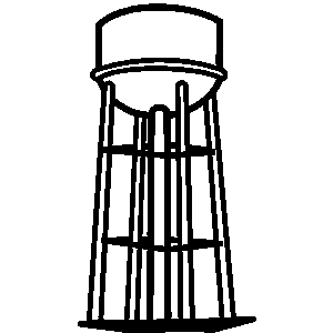 Water Tower With Generator Cl
