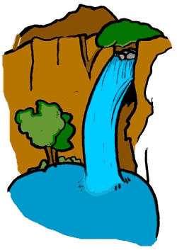 waterfall clipart
