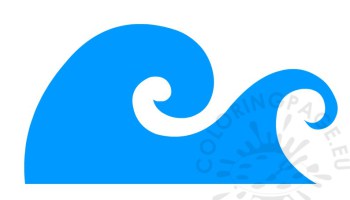 Blue Ocean Wave clipart - Wave Clipart