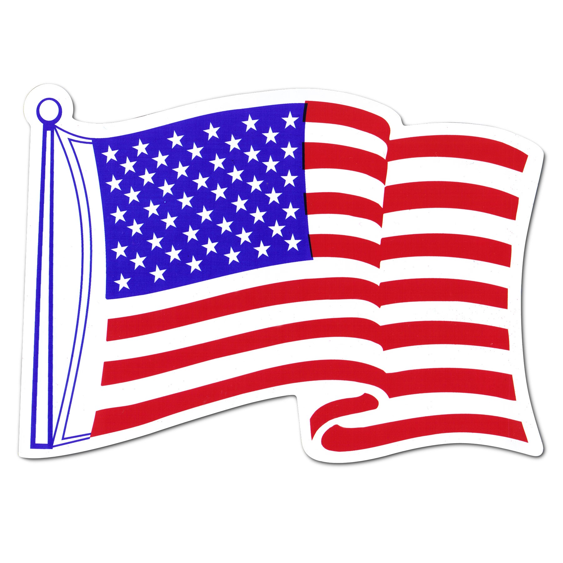 Waving American Flag Clip Art ..
