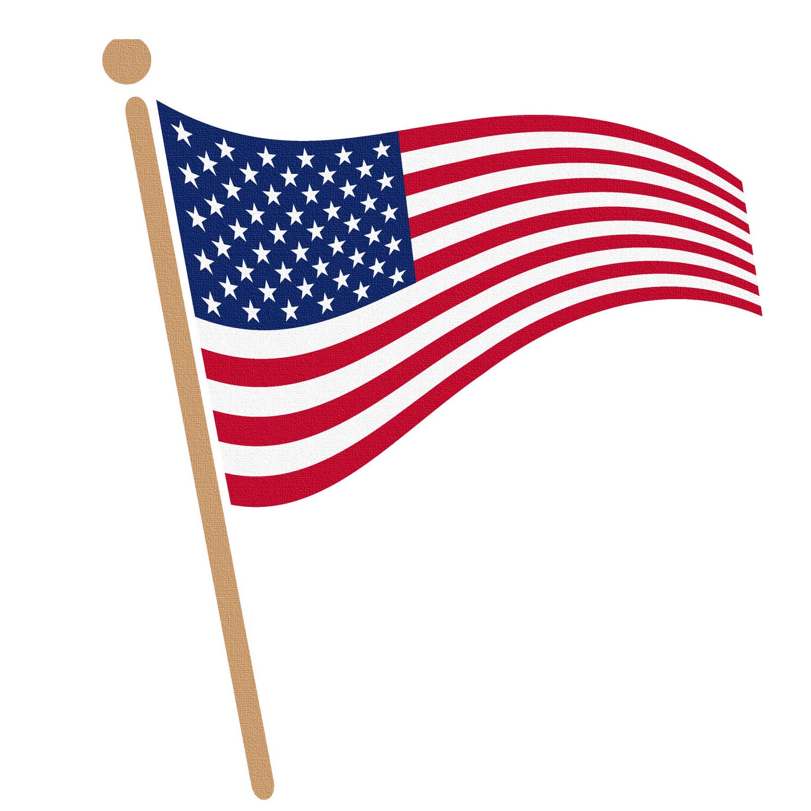 Waving American Flag Clip Art - Free Clip Art American Flag