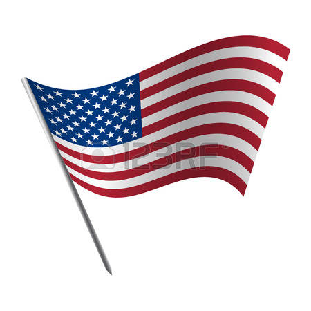 waving flag: United States Of America flag
