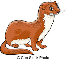 ... weasel animal cartoon illustration - Cartoon Illustration of... ...