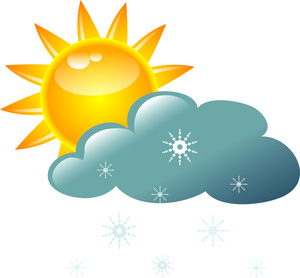 Weather Clipart Image: Partly .