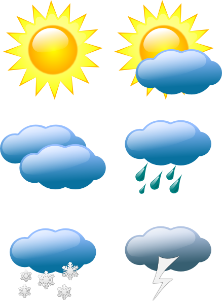 Weather Symbols - Clipart ... Download this image as: