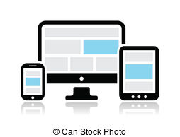 . ClipartLook.com Responsive design for web- computer - Website design -.
