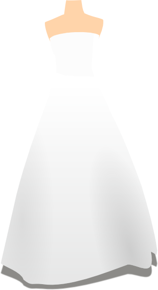 wedding dress clipart
