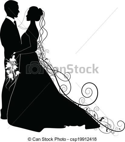 WEDDING COUPLE Clipartby ... - Wedding Couple Clipart