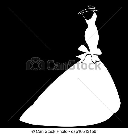 wedding dress Clipart ...