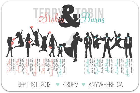 Wedding Party Silhouette Prog - Wedding Party Silhouette Clip Art