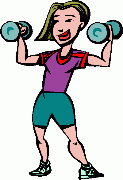 Muscular Man Lifting Weights 