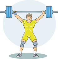 Weight Lifting Clip Art. Free - Weightlifter Clipart