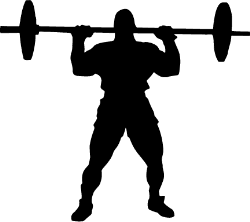 Weight Lifting Clip Art - Lifting Weights Clipart