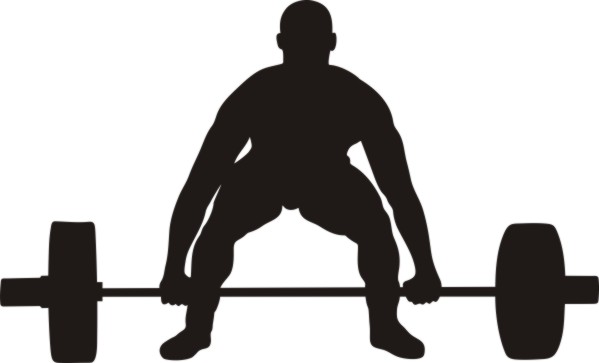 Weight Lifting Silhouette Clip Art