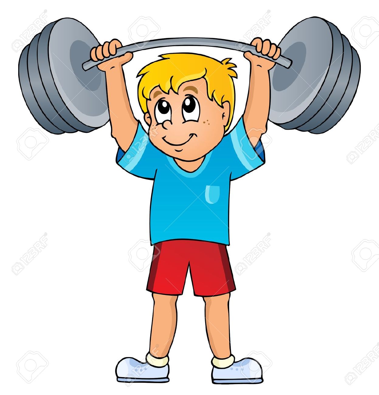 weight lifting: Sport and gym - Lifting Weights Clipart