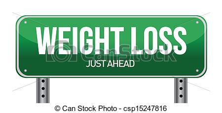 ... weight loss road sign illustration design over a white... weight loss road sign illustration design Clipartby ...