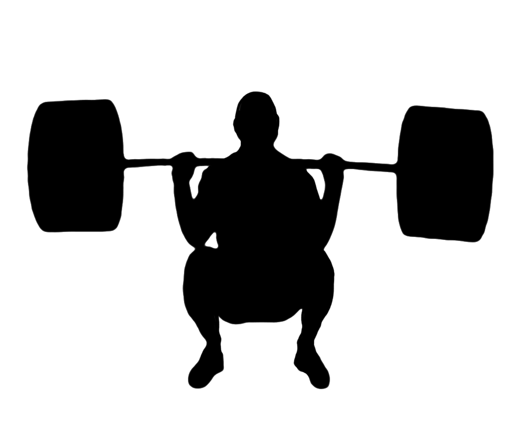 Weightlifter Silhouette Size:
