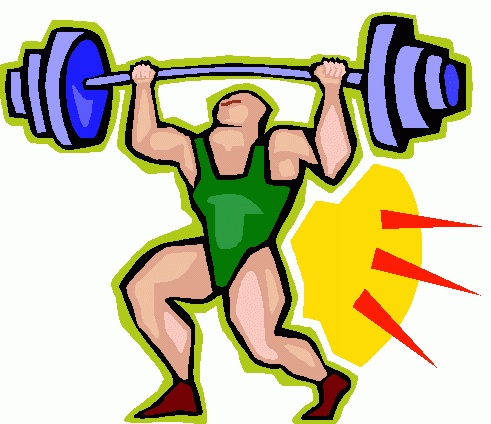 Weightlifting Clipart - Clipa - Lifting Weights Clipart