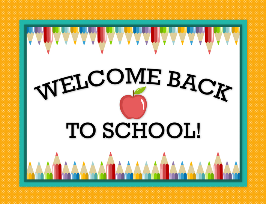 Welcome back to school banner