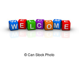 Welcome phrase in different languages Clipartby rostudio91/6,087; welcome (colorful buzzword cubes series)