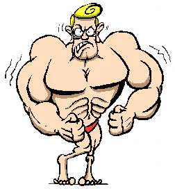 Well Actually The Bible Says  - Muscle Man Clip Art