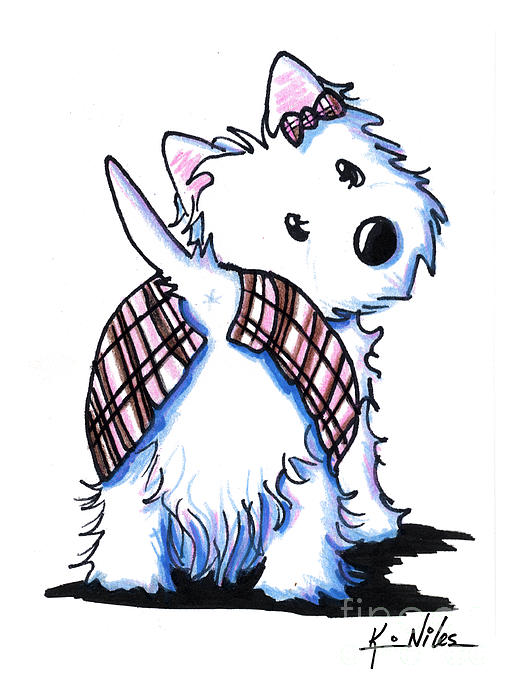 Westie Dog By Kim clipart