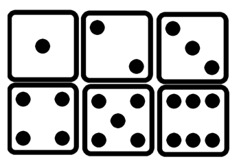 Red dice clipart