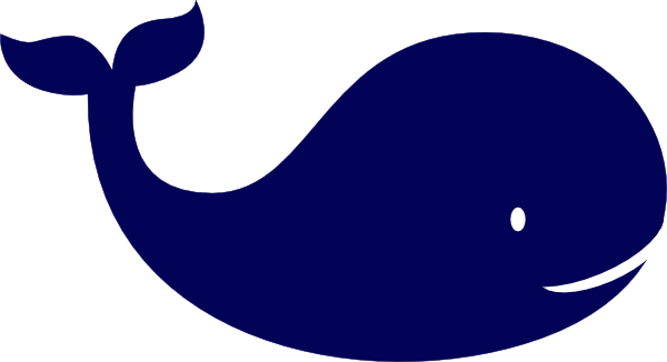 whale swimming clipart. Size: