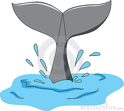 Whale Tail Stock Illustration - Whale Tail Clip Art