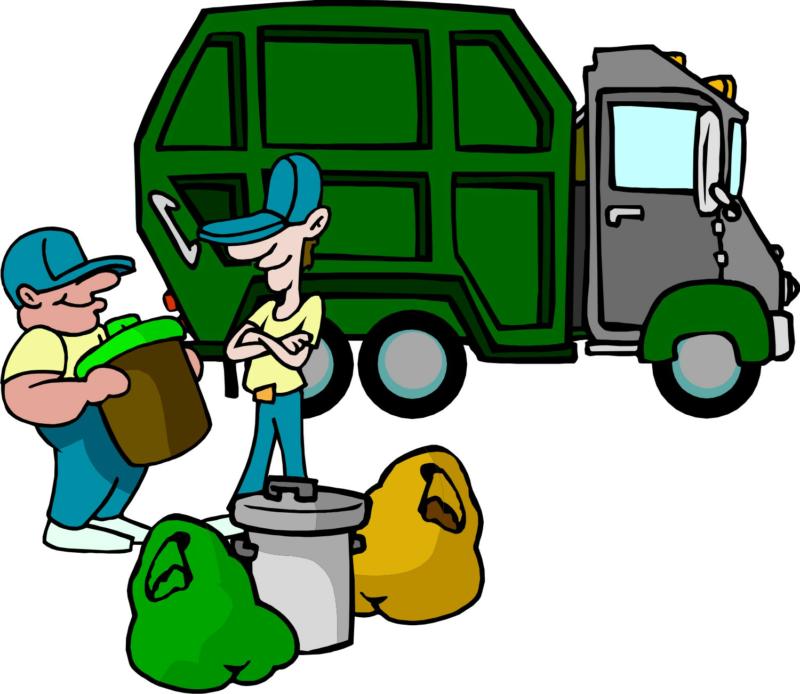 What day does the garbage man - Garbage Truck Clipart