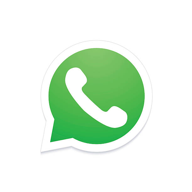 Vector modern phone icon in b - Whatsapp Clipart