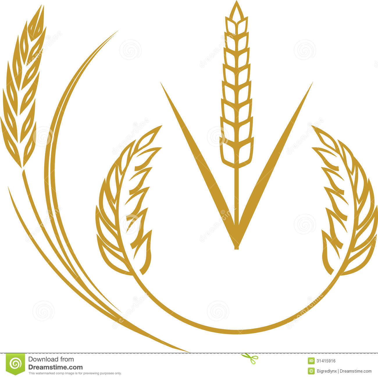 Wheat Elements Royalty Free Stock Image