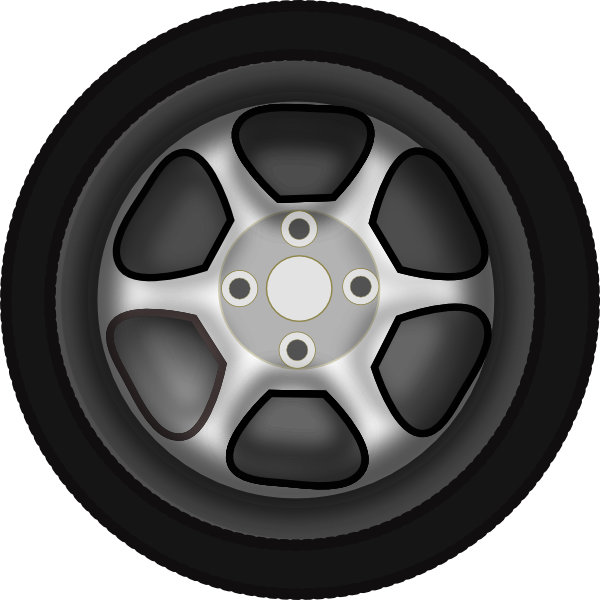 Wheel 3 Clip Art At Clker Com - Wheel Clipart