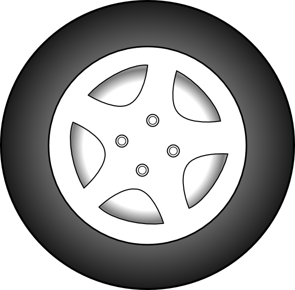 Wheel Chrome Rims Clip Art - Wheels Clipart