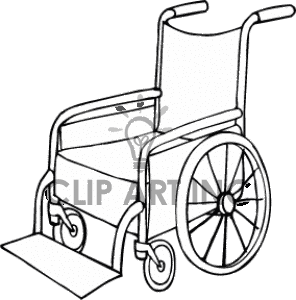 Pushing wheelchair clipart im